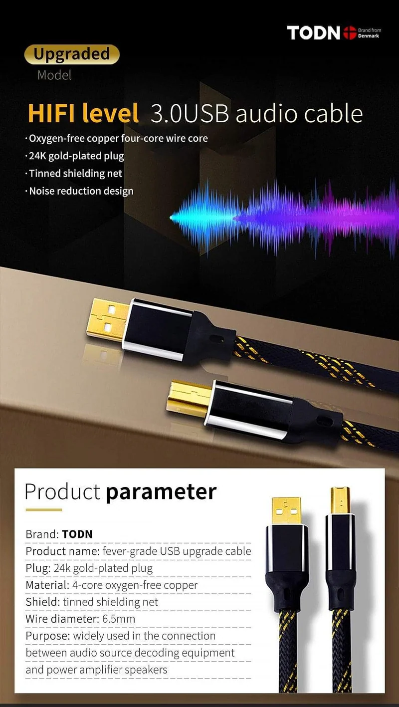 Canare HIFI USB Kabel DAC AB Alpha 4N OFC Digital AB Audio A zu B High-End Typ A zu Typ B Hifi Datenkabel