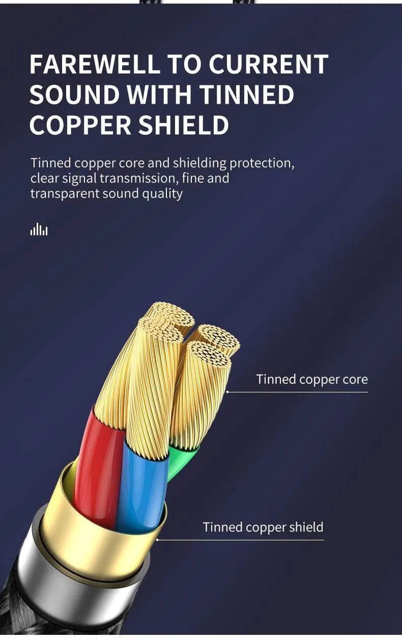 Kebiss AUX Kabel Jack 3.5mm Audio Kabel 3.5mm Jack Lautsprecher Kabel für JBL Kopfhörer Auto Xiaomi redmi 5 plus Oneplus 5t AUX Kabel