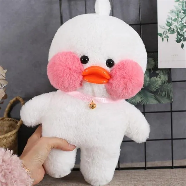 Kawaii Cartoon LaLafanfan 30 cm Cafe Ente Plüschtier Gefüllte weiche Kawaii Ente Puppe Tierkissen Geburtstagsgeschenk für Kinder Kinder
