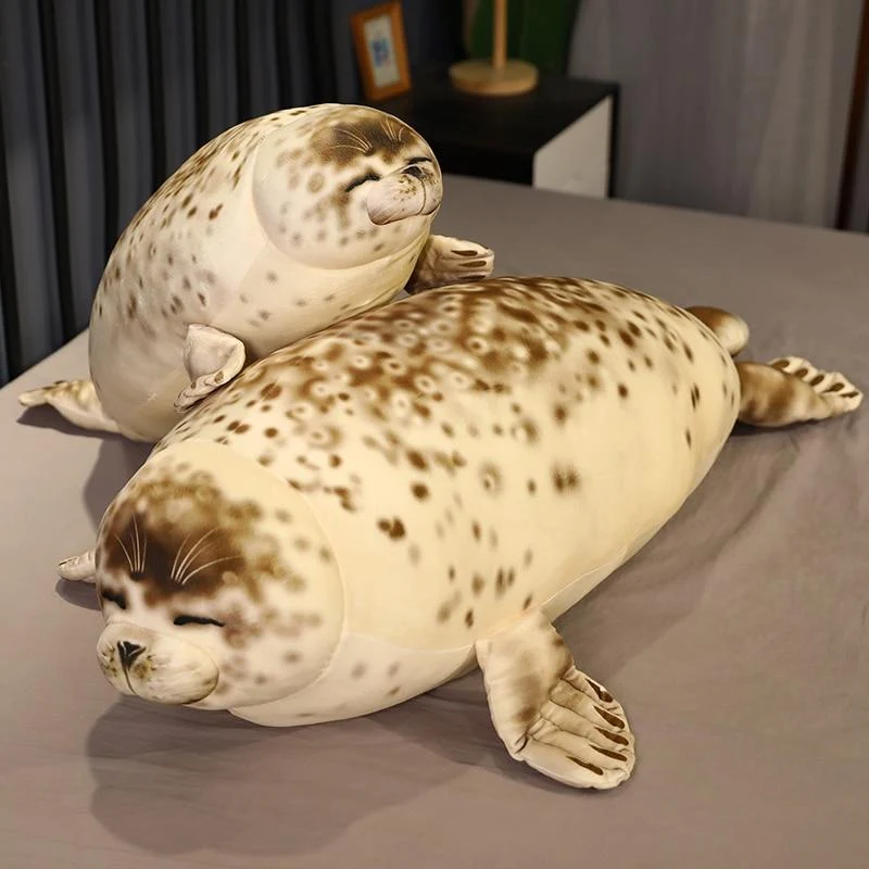 35-120 cm Schöne Seelöwe Plüschtiere Weiche Marine Tier Siegel Gefüllte Puppe für Kinder Geschenk Schlafkissen 3D Neuheit Dekokissen