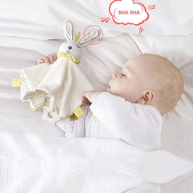 Baby Tröster Spielzeug Hase Plüsch Babyspielzeug Schlafen Beschwichtigen Handtuch Weiche Kuscheltiere Plüschtiere Für Babys Babyspielzeug 0 12 Monate