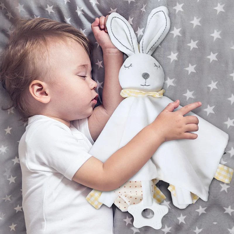 Baby Tröster Spielzeug Hase Plüsch Babyspielzeug Schlafen Beschwichtigen Handtuch Weiche Kuscheltiere Plüschtiere Für Babys Babyspielzeug 0 12 Monate