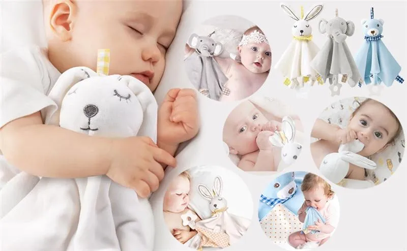 Baby Tröster Spielzeug Hase Plüsch Babyspielzeug Schlafen Beschwichtigen Handtuch Weiche Kuscheltiere Plüschtiere Für Babys Babyspielzeug 0 12 Monate