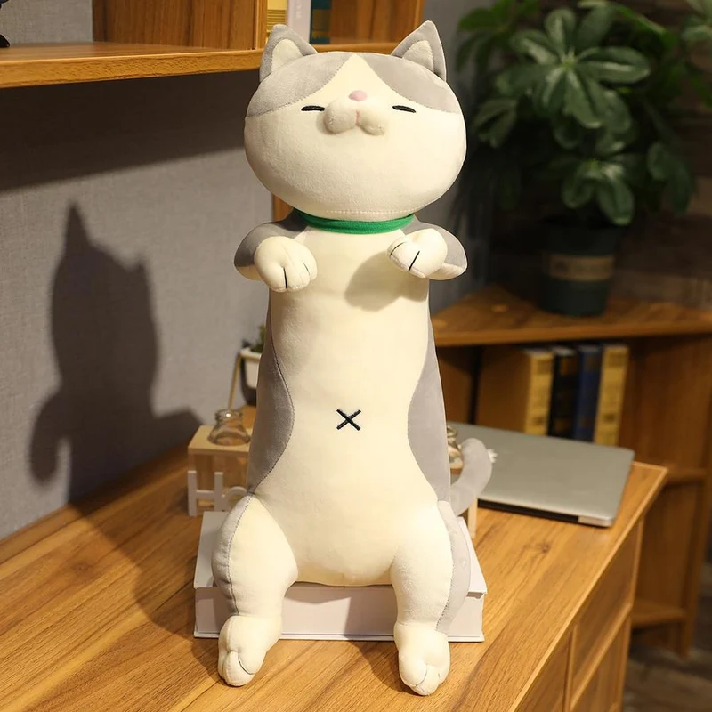 60-120 cm süße Shiba Inu Hund & Katze Plüschtiere Gefüllte lange Tiere Schlaf Freund Kissen Puppe Büro Kissen Kinder Mädchen Geschenk