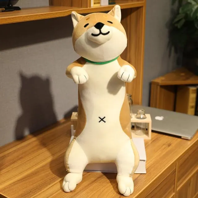 60-120 cm süße Shiba Inu Hund & Katze Plüschtiere Gefüllte lange Tiere Schlaf Freund Kissen Puppe Büro Kissen Kinder Mädchen Geschenk