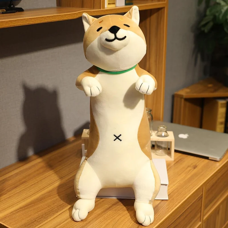 60-120 cm süße Shiba Inu Hund & Katze Plüschtiere Gefüllte lange Tiere Schlaf Freund Kissen Puppe Büro Kissen Kinder Mädchen Geschenk