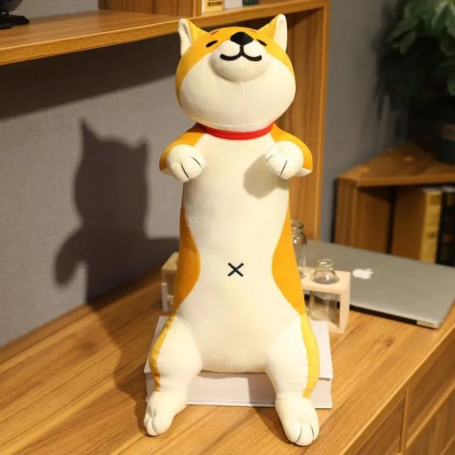 60-120 cm süße Shiba Inu Hund & Katze Plüschtiere Gefüllte lange Tiere Schlaf Freund Kissen Puppe Büro Kissen Kinder Mädchen Geschenk