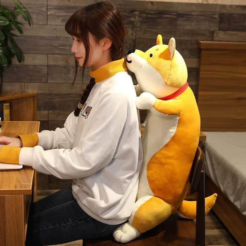60-120 cm süße Shiba Inu Hund & Katze Plüschtiere Gefüllte lange Tiere Schlaf Freund Kissen Puppe Büro Kissen Kinder Mädchen Geschenk