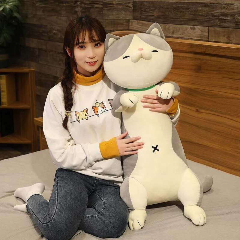 60-120 cm süße Shiba Inu Hund & Katze Plüschtiere Gefüllte lange Tiere Schlaf Freund Kissen Puppe Büro Kissen Kinder Mädchen Geschenk