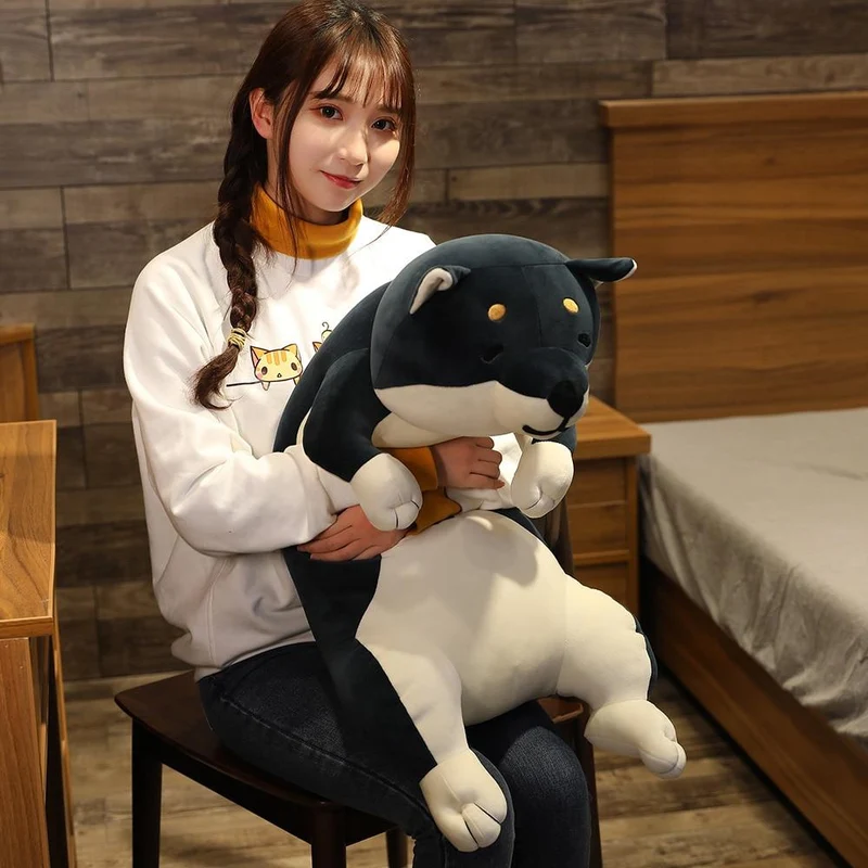 60-120 cm süße Shiba Inu Hund & Katze Plüschtiere Gefüllte lange Tiere Schlaf Freund Kissen Puppe Büro Kissen Kinder Mädchen Geschenk