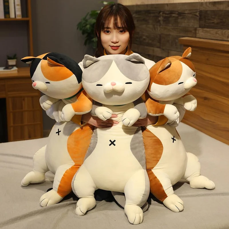 60-120 cm süße Shiba Inu Hund & Katze Plüschtiere Gefüllte lange Tiere Schlaf Freund Kissen Puppe Büro Kissen Kinder Mädchen Geschenk