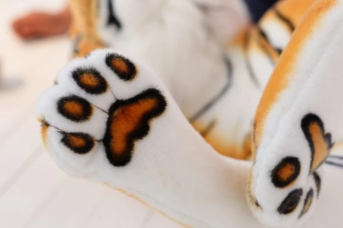 30-120 cm Riesen Schwarzer Leopard Panther Plüsch Spielzeug Weiches Stofftier Kissen Tier Puppe Gelb Weiß Tiger Spielzeug für Kinder