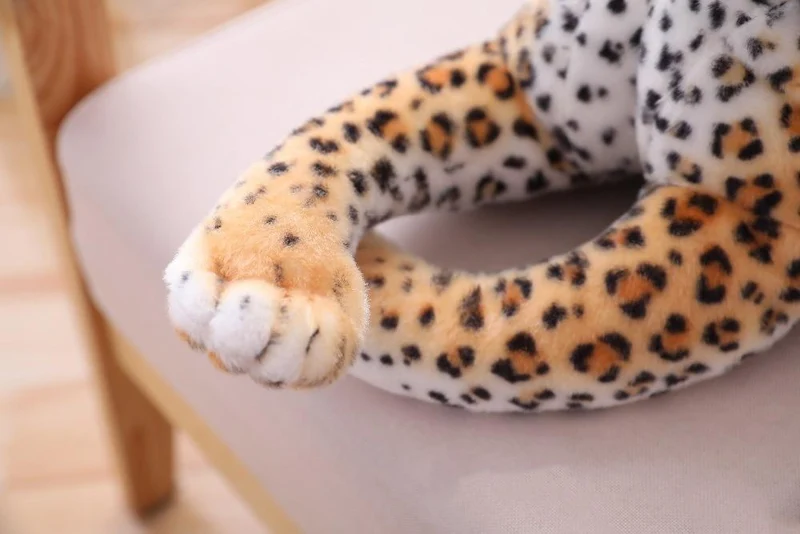30-120 cm Riesen Schwarzer Leopard Panther Plüsch Spielzeug Weiches Stofftier Kissen Tier Puppe Gelb Weiß Tiger Spielzeug für Kinder
