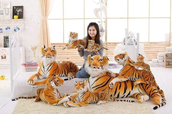 30-120 cm Riesen Schwarzer Leopard Panther Plüsch Spielzeug Weiches Stofftier Kissen Tier Puppe Gelb Weiß Tiger Spielzeug für Kinder