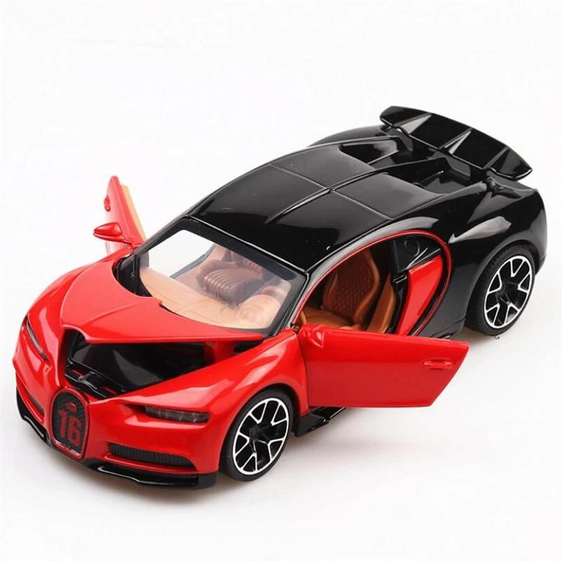 1:32 Spielzeugauto Bugatti Chiron Metallspielzeug Auto aus Legierung Druckguss & Spielzeugfahrzeuge Automodell Miniaturmodell Autospielzeug für Kinder
