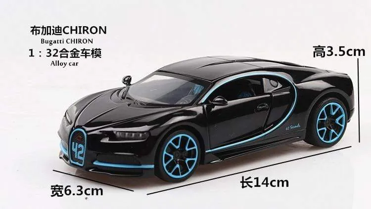 1:32 Spielzeugauto Bugatti Chiron Metallspielzeug Auto aus Legierung Druckguss & Spielzeugfahrzeuge Automodell Miniaturmodell Autospielzeug für Kinder