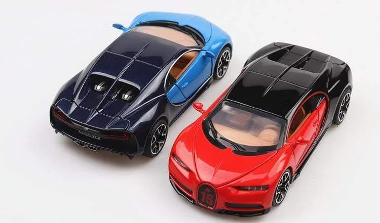 1:32 Spielzeugauto Bugatti Chiron Metallspielzeug Auto aus Legierung Druckguss & Spielzeugfahrzeuge Automodell Miniaturmodell Autospielzeug für Kinder
