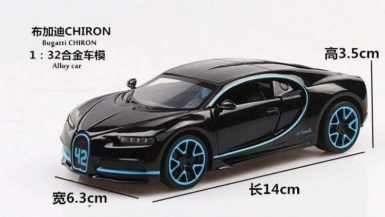 1:32 Spielzeugauto Bugatti Chiron Metallspielzeug Auto aus Legierung Druckguss & Spielzeugfahrzeuge Automodell Miniaturmodell Autospielzeug für Kinder