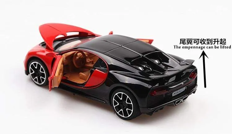 1:32 Spielzeugauto Bugatti Chiron Metallspielzeug Auto aus Legierung Druckguss & Spielzeugfahrzeuge Automodell Miniaturmodell Autospielzeug für Kinder