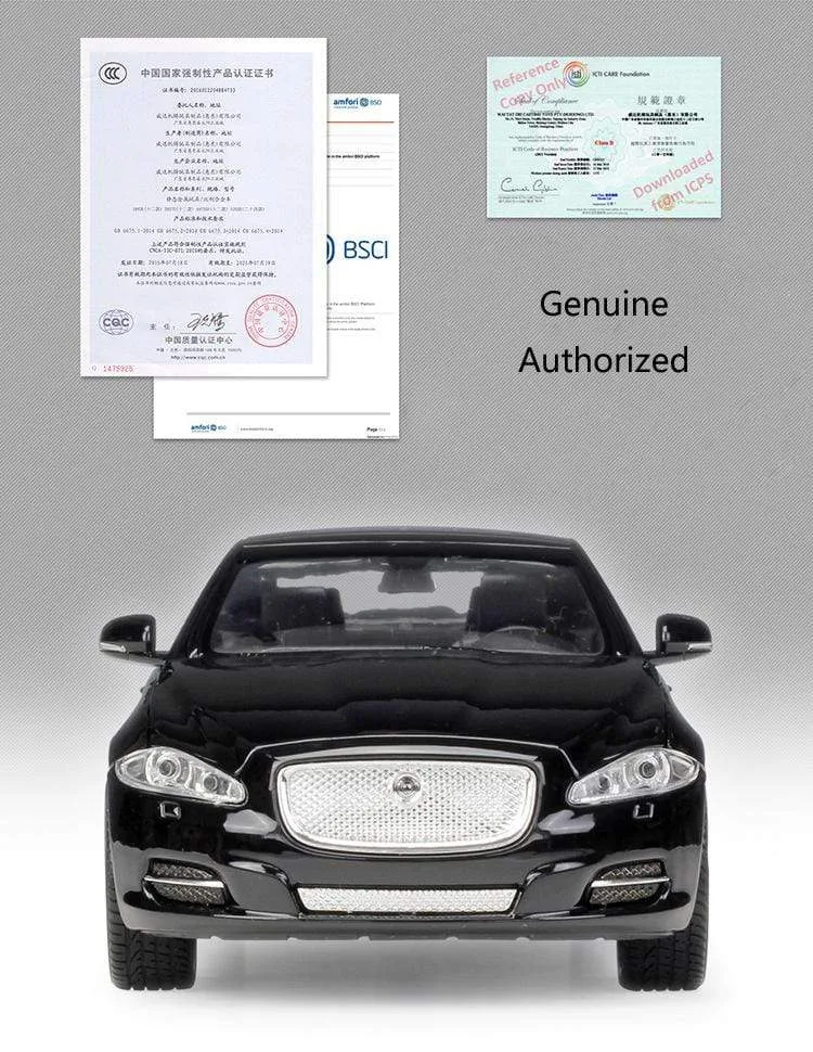 Modellauto 1:24 Druckgussauto Spielzeug Klassisches 2010 JAGUAR XJ High Simulator Auto Legierung Metall Spielzeugauto Für Kinder Geschenksammlung