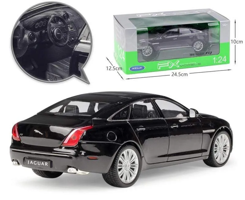 Modellauto 1:24 Druckgussauto Spielzeug Klassisches 2010 JAGUAR XJ High Simulator Auto Legierung Metall Spielzeugauto Für Kinder Geschenksammlung