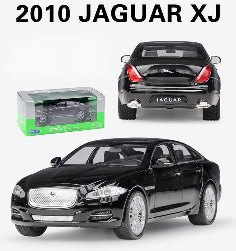 Modellauto 1:24 Druckgussauto Spielzeug Klassisches 2010 JAGUAR XJ High Simulator Auto Legierung Metall Spielzeugauto Für Kinder Geschenksammlung