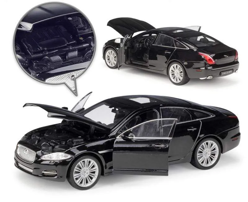 Modellauto 1:24 Druckgussauto Spielzeug Klassisches 2010 JAGUAR XJ High Simulator Auto Legierung Metall Spielzeugauto Für Kinder Geschenksammlung