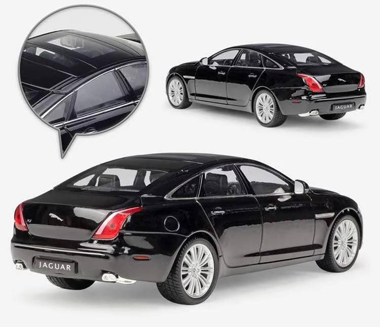 Modellauto 1:24 Druckgussauto Spielzeug Klassisches 2010 JAGUAR XJ High Simulator Auto Legierung Metall Spielzeugauto Für Kinder Geschenksammlung