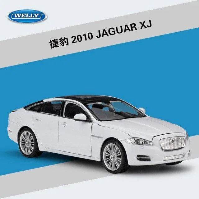 Modellauto 1:24 Druckgussauto Spielzeug Klassisches 2010 JAGUAR XJ High Simulator Auto Legierung Metall Spielzeugauto Für Kinder Geschenksammlung