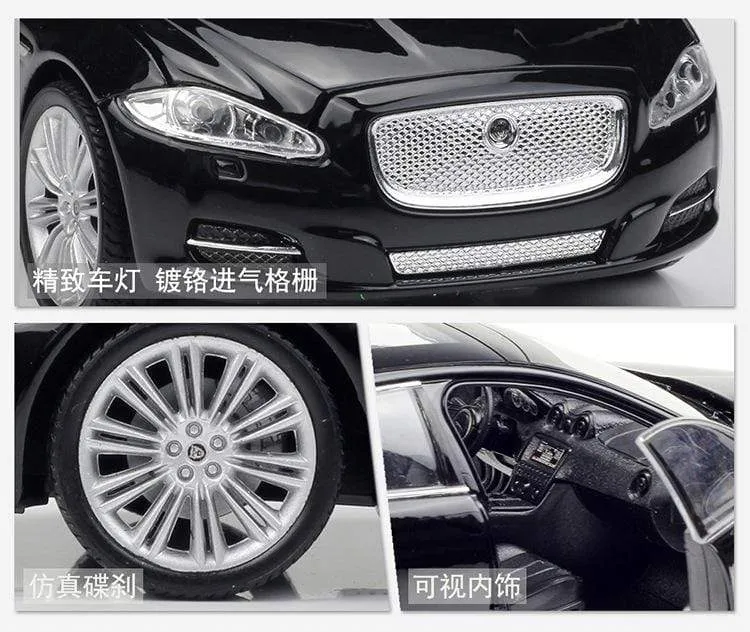 Modellauto 1:24 Druckgussauto Spielzeug Klassisches 2010 JAGUAR XJ High Simulator Auto Legierung Metall Spielzeugauto Für Kinder Geschenksammlung