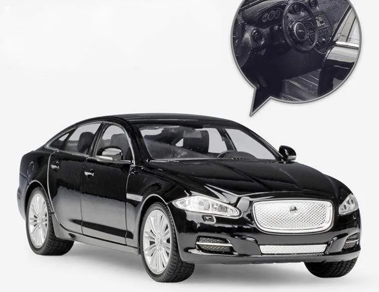 Modellauto 1:24 Druckgussauto Spielzeug Klassisches 2010 JAGUAR XJ High Simulator Auto Legierung Metall Spielzeugauto Für Kinder Geschenksammlung
