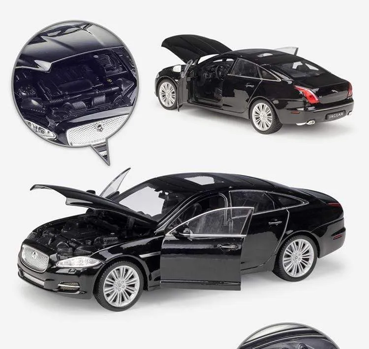 Modellauto 1:24 Druckgussauto Spielzeug Klassisches 2010 JAGUAR XJ High Simulator Auto Legierung Metall Spielzeugauto Für Kinder Geschenksammlung