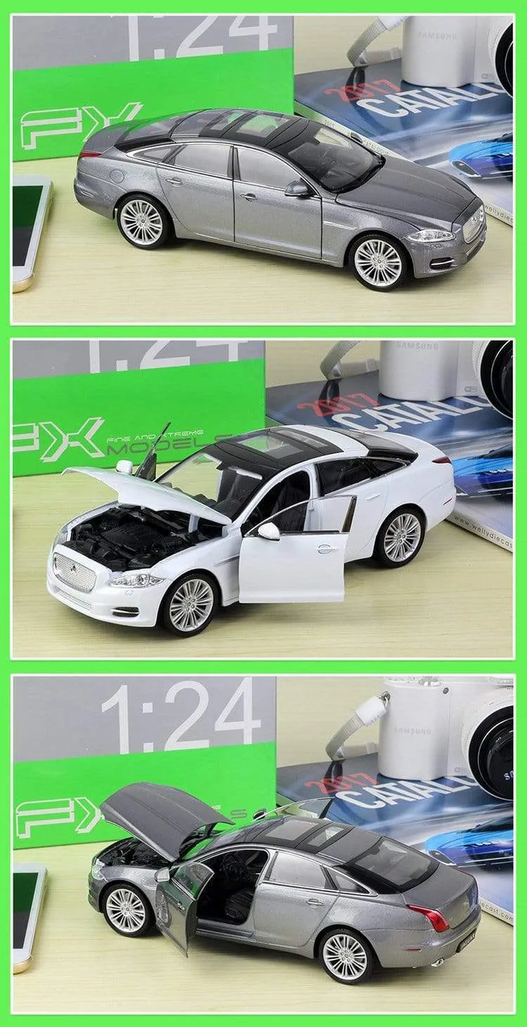 Modellauto 1:24 Druckgussauto Spielzeug Klassisches 2010 JAGUAR XJ High Simulator Auto Legierung Metall Spielzeugauto Für Kinder Geschenksammlung
