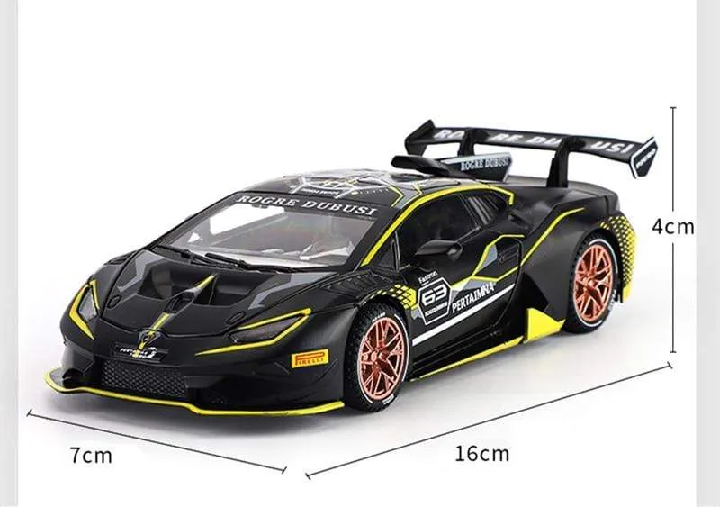 1:32 HURACAN ST EVO Legierung Sportwagen Modell Druckguss & Spielzeugfahrzeug Metall Spielzeugauto Modell Simulation Sound Licht Sammlung Kinder Geschenk