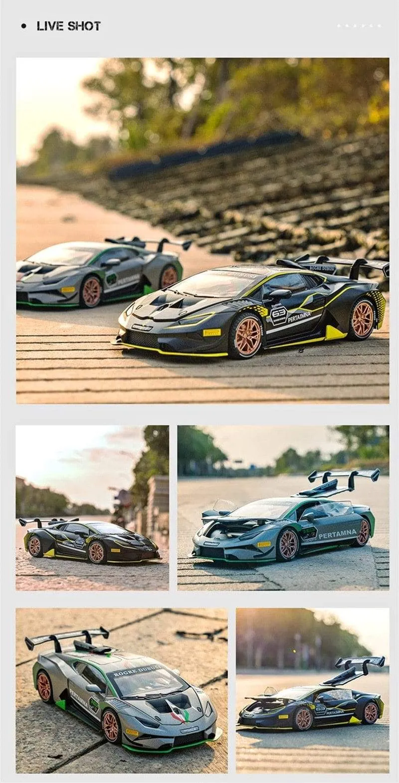 1:32 HURACAN ST EVO Legierung Sportwagen Modell Druckguss & Spielzeugfahrzeug Metall Spielzeugauto Modell Simulation Sound Licht Sammlung Kinder Geschenk