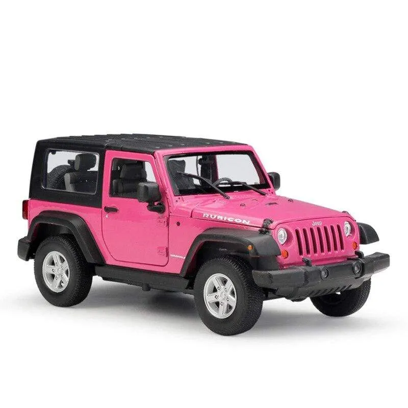 Modellauto 1:24 Maßstab 2007 Jeep Wrangler Diecast Car Simulator Legierung Off-Road Metall Klassisches Spielzeugauto Für Kindergeschenksammlung