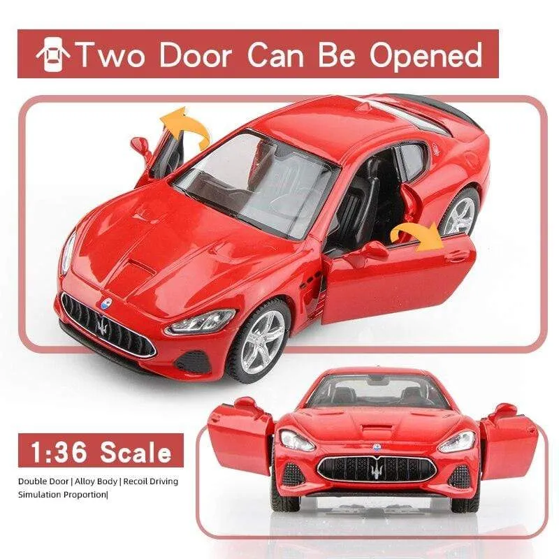 Geburtstagsgeschenk 1:36 Legierung Automodell Simulation Exquisite Druckguss Spielzeugfahrzeug RMZ Stadt Maserati Aston Martin Türen öffnen Pull Back