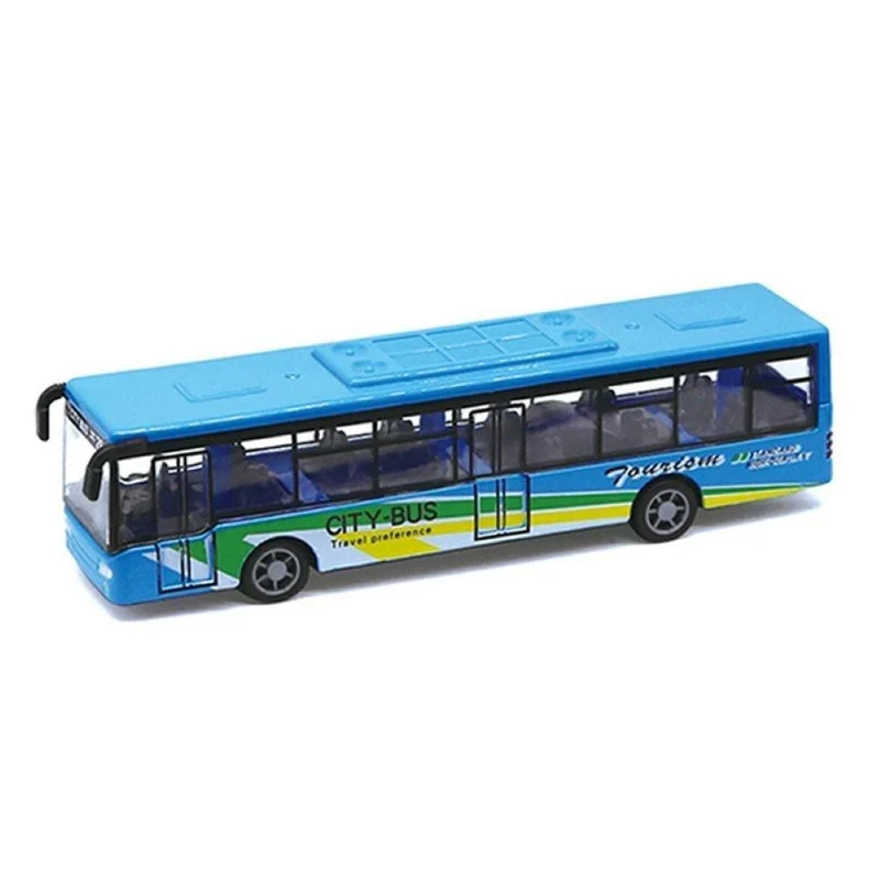 Legierung Mini Simulation Pull Back Auto Bus Modell Desktop Decor Kinder Sammler Spielzeug Miniatur Größe Bus Modell Spielzeug Für Kinder Geschenke