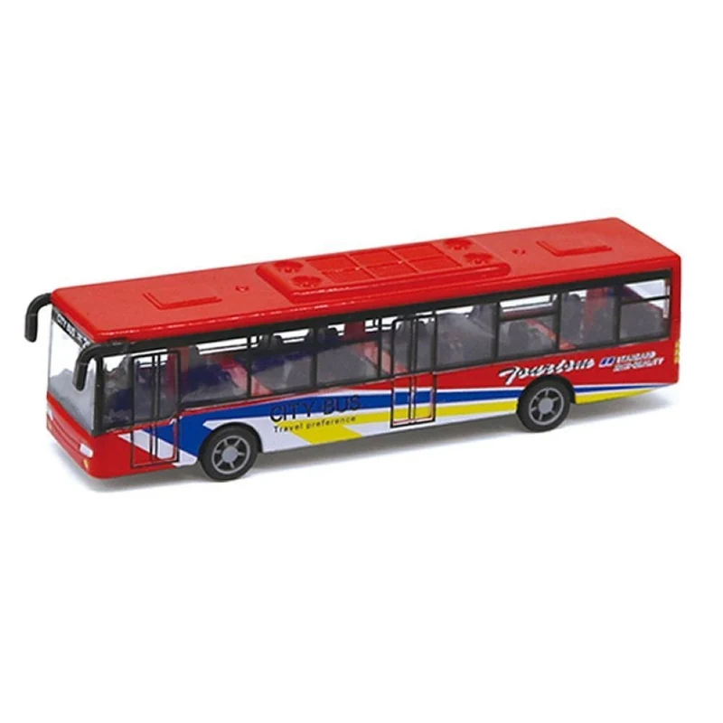 Legierung Mini Simulation Pull Back Auto Bus Modell Desktop Decor Kinder Sammler Spielzeug Miniatur Größe Bus Modell Spielzeug Für Kinder Geschenke