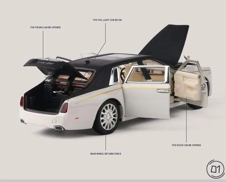 1:32 Rolls-Royce Phantom Legierung Automodell Druckguss & Spielzeugfahrzeuge Spielzeugautos Kinderspielzeug Für Ton und Licht Kinder Geschenke Jungen Spielzeug