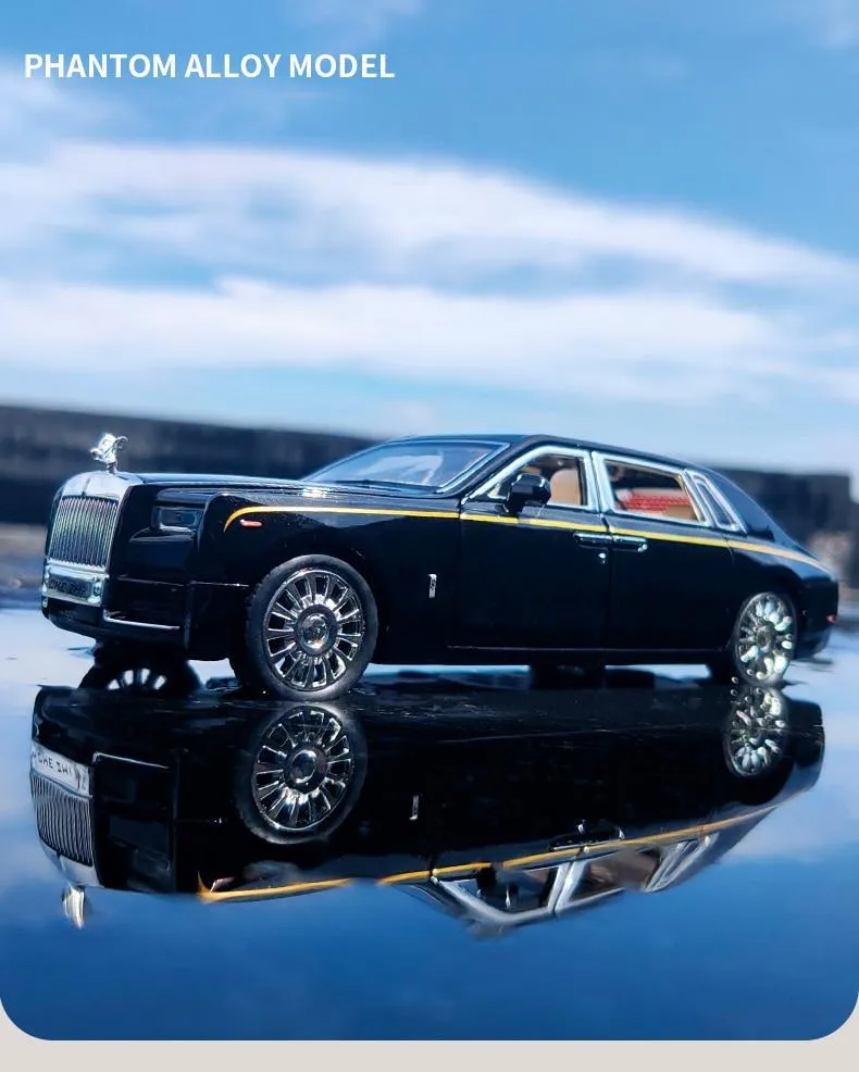 1:32 Rolls-Royce Phantom Legierung Automodell Druckguss & Spielzeugfahrzeuge Spielzeugautos Kinderspielzeug Für Ton und Licht Kinder Geschenke Jungen Spielzeug