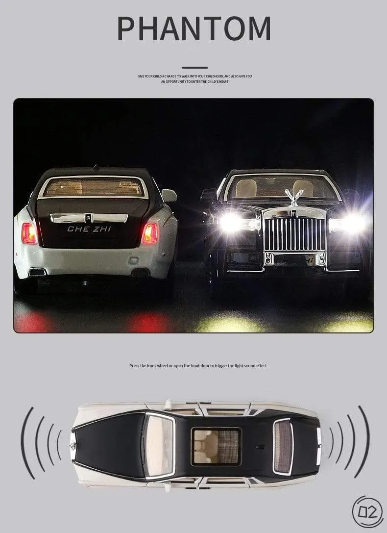 1:32 Rolls-Royce Phantom Legierung Automodell Druckguss & Spielzeugfahrzeuge Spielzeugautos Kinderspielzeug Für Ton und Licht Kinder Geschenke Jungen Spielzeug