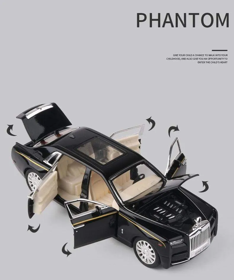 1:32 Rolls-Royce Phantom Legierung Automodell Druckguss & Spielzeugfahrzeuge Spielzeugautos Kinderspielzeug Für Ton und Licht Kinder Geschenke Jungen Spielzeug