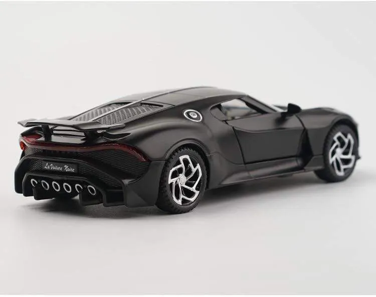 1:32 Bugatti Lavoiturenoire Sportwagenmodell aus Legierung, Druckguss- und Spielzeugfahrzeuge, Metallautomodell, Simulation, Ton, Licht, Kinderspielzeug, Geschenk