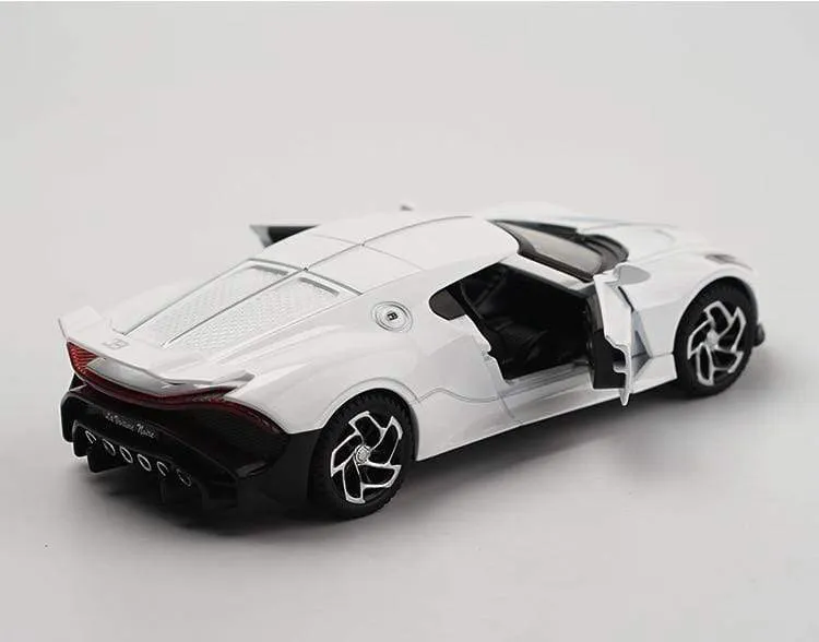 1:32 Bugatti Lavoiturenoire Sportwagenmodell aus Legierung, Druckguss- und Spielzeugfahrzeuge, Metallautomodell, Simulation, Ton, Licht, Kinderspielzeug, Geschenk