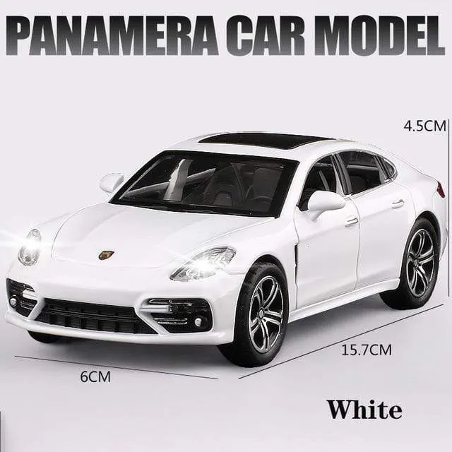 1:32 Porsche Panamera Coupé Automodell aus Legierung, Druckguss-Spielzeugfahrzeuge, Automodell aus Metall, Simulation, Sound-/Lichtsammlung, Kindergeschenk