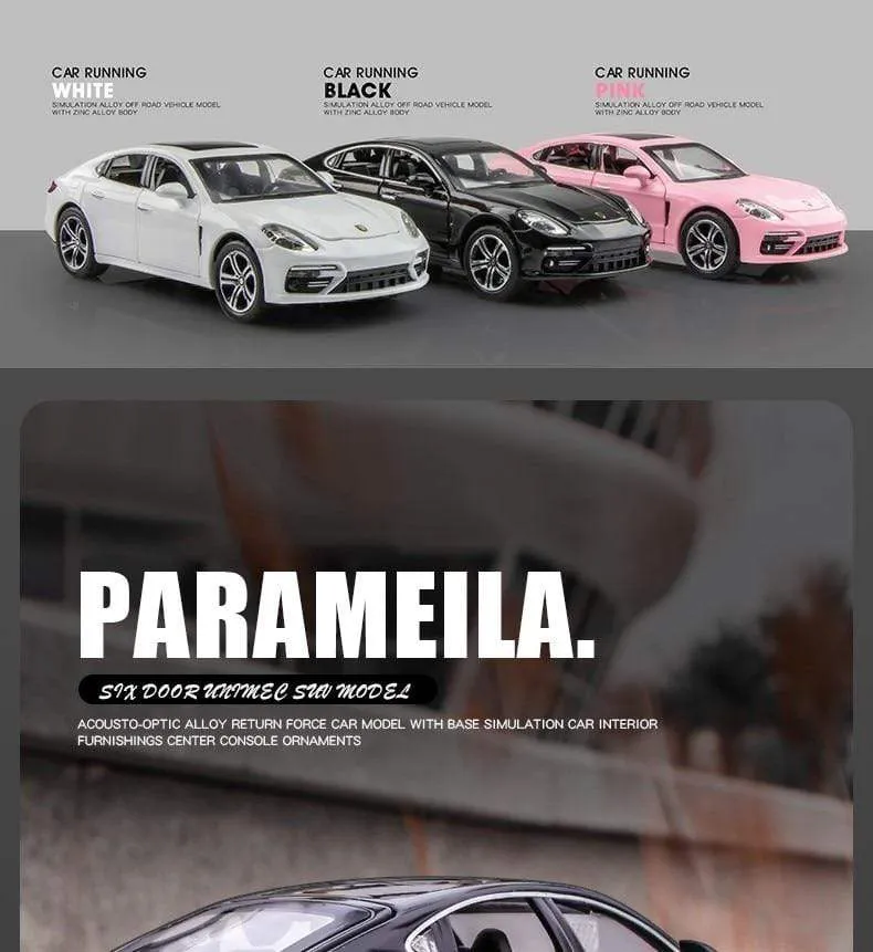 1:32 Porsche Panamera Coupé Automodell aus Legierung, Druckguss-Spielzeugfahrzeuge, Automodell aus Metall, Simulation, Sound-/Lichtsammlung, Kindergeschenk