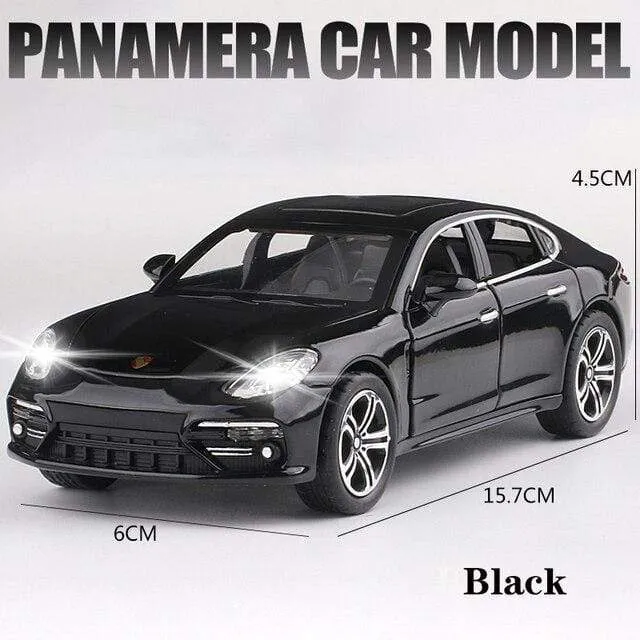 1:32 Porsche Panamera Coupé Automodell aus Legierung, Druckguss-Spielzeugfahrzeuge, Automodell aus Metall, Simulation, Sound-/Lichtsammlung, Kindergeschenk