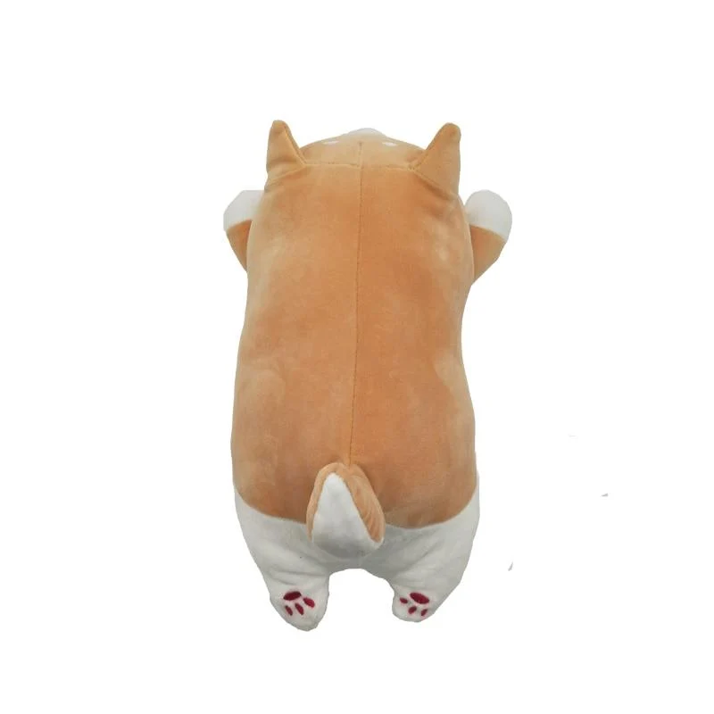 Süßes Corgi-Hundepuppenkissen, Shiba Inu-Plüschtier mit schlafender Puppe, Kuscheltierkissen, Geschenk für Baby, 35 cm