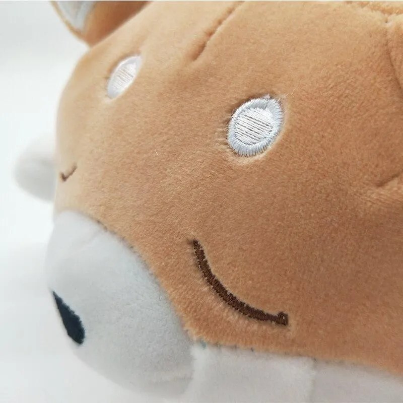 Süßes Corgi-Hundepuppenkissen, Shiba Inu-Plüschtier mit schlafender Puppe, Kuscheltierkissen, Geschenk für Baby, 35 cm